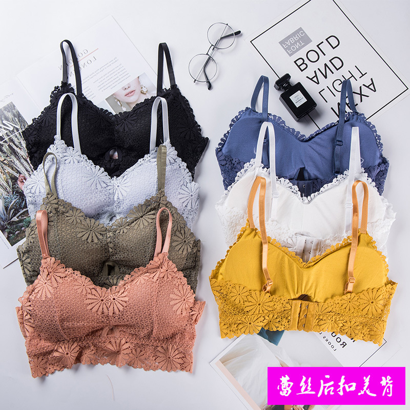 Bralette Triangle Set - Soutien-gorge sexy en dentelle 3D pour