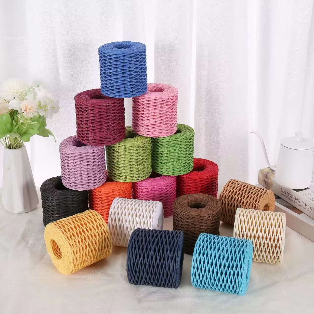 Fil de raphia 190g, fil de pap - Crochet Bag Raffia avis et prix