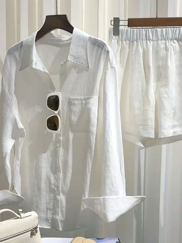 Ensemble chemise en lin pour f - Linen Pant Wide avis et prix