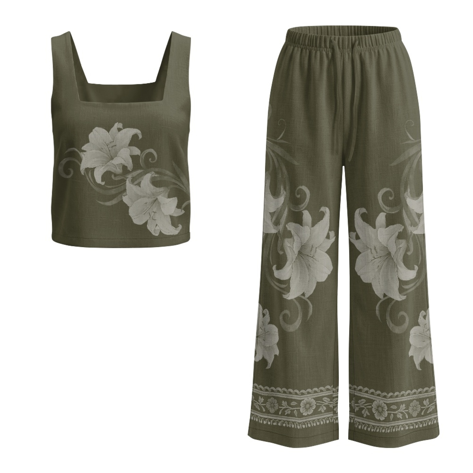 INSTANTARTS Ensemble de gilets - Linen Pant Wide avis et prix