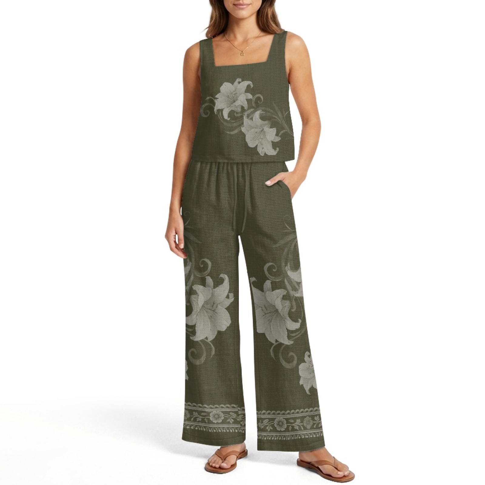 INSTANTARTS Ensemble de gilets - Linen Pant Wide avis et prix