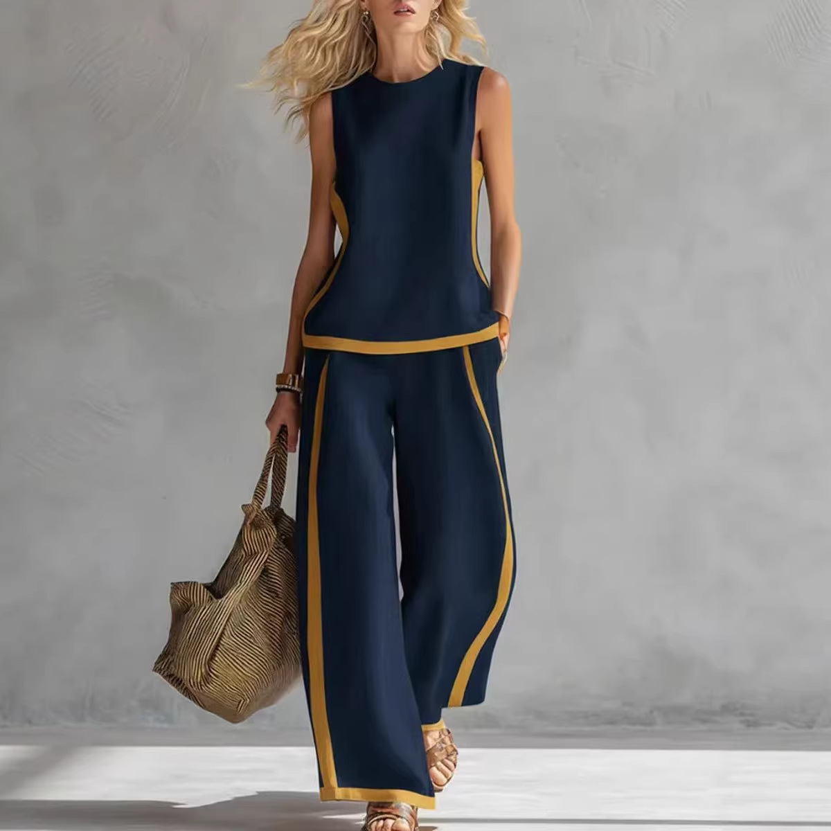 Ensemble 2 pièces en lin pour  - Linen Pant Wide avis et prix