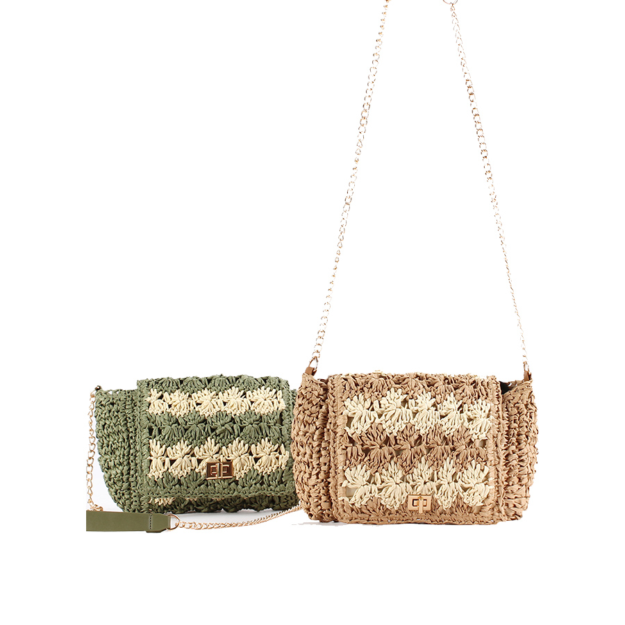 Sacs bandoulière en paille pou - Crochet Bag Raffia avis et prix