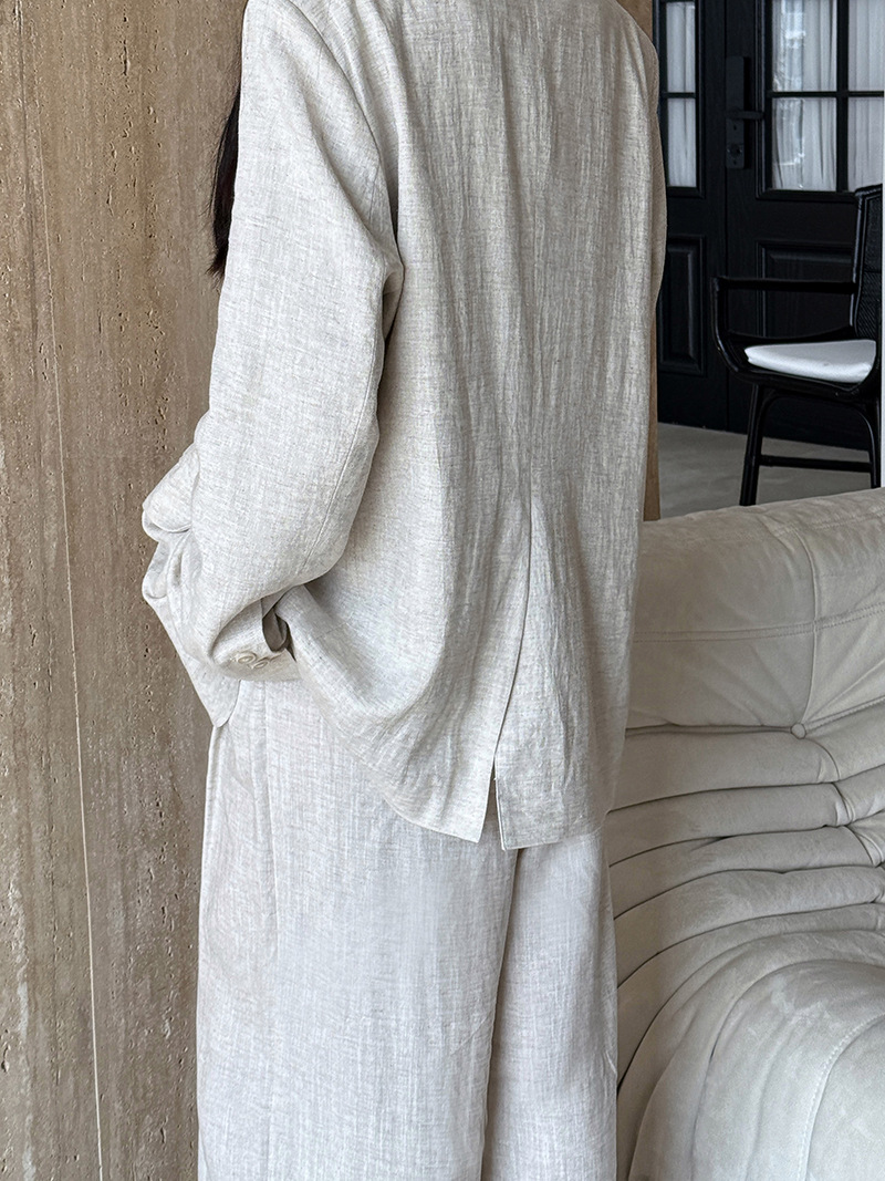 Automne haut de gamme lin maté - Linen Pant Wide avis et prix