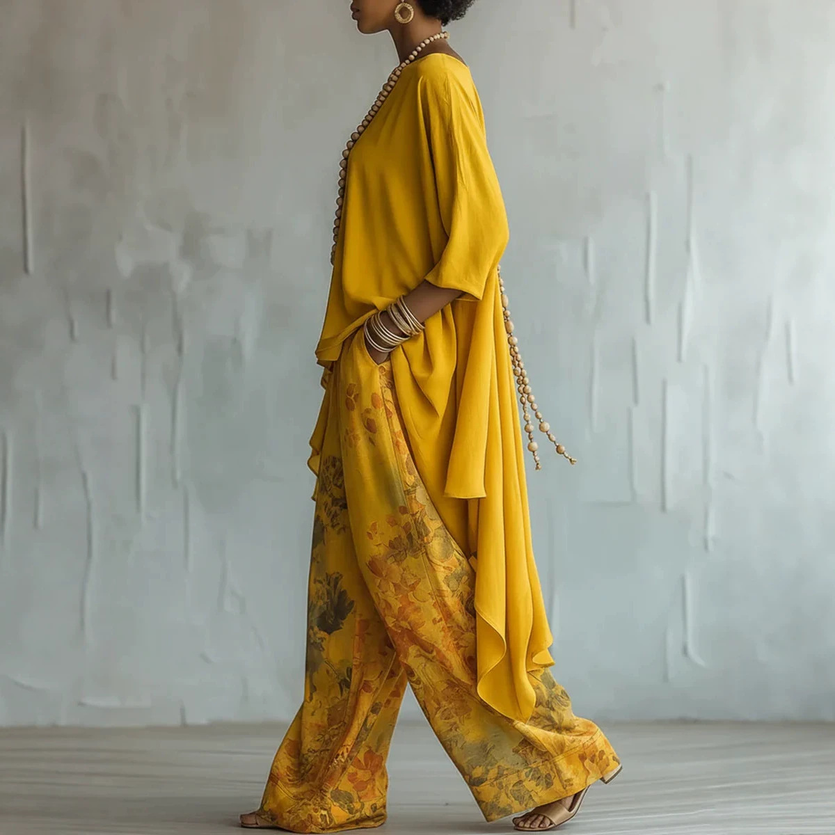 Ensemble de tenue en lin 2 piè - Linen Pant Wide avis et prix
