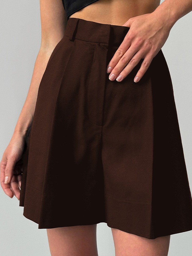 Shorts amples en lin décontrac - Linen Pant Wide avis et prix