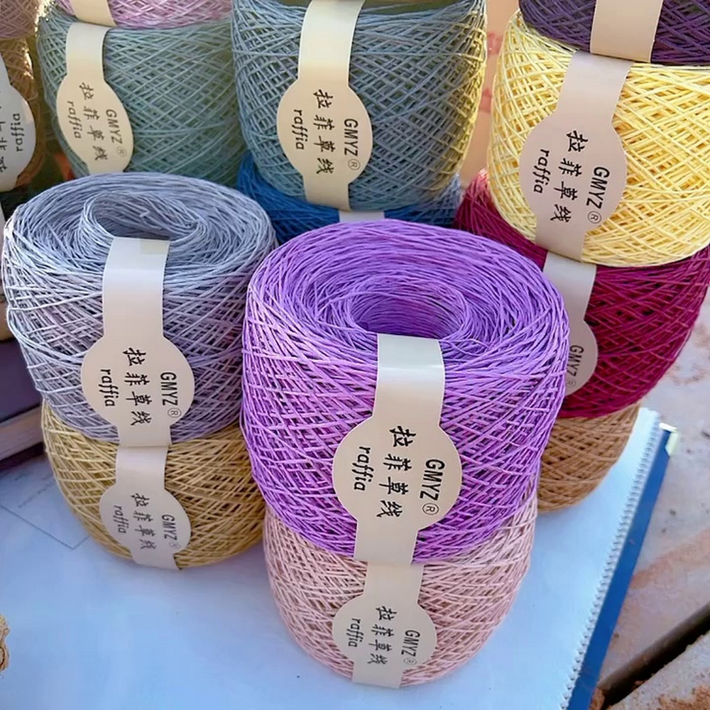 Fil de paille de raphia de pla - Crochet Bag Raffia avis et prix